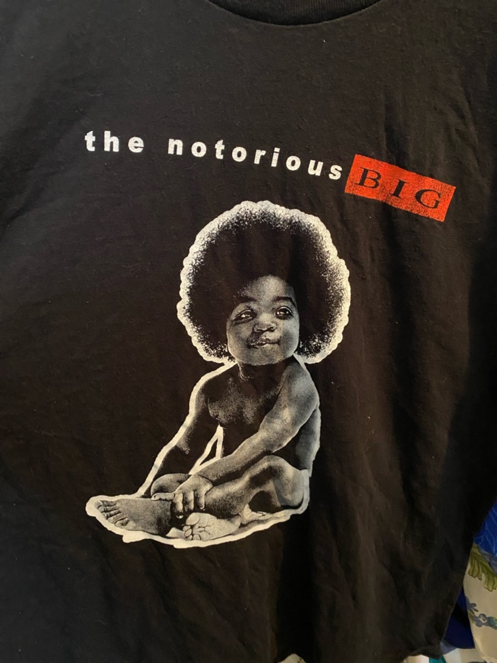 The Notorious B.I.G. Black Graphic Short Sleeve Tee Biggie Smalls - Picture 2 of 3